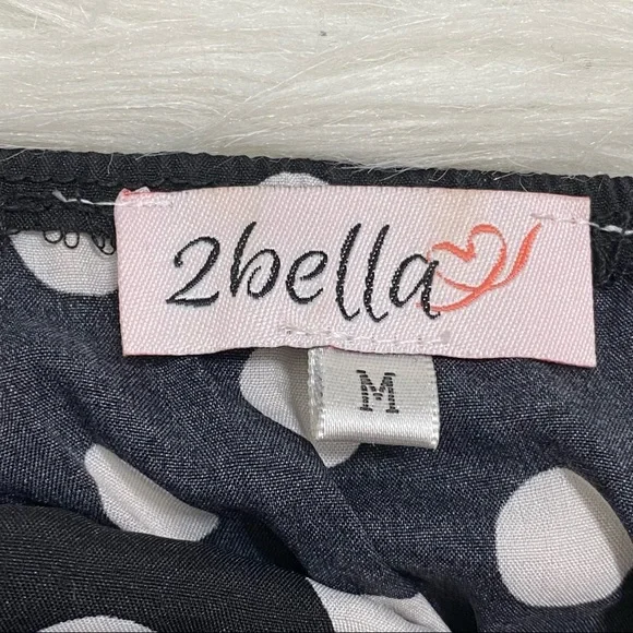 2BELLA Polka Dot Milkmaid Top - Picture 5 of 5